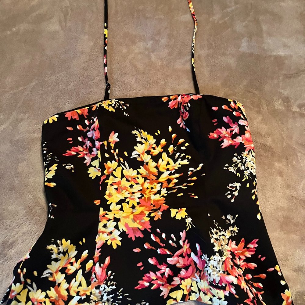 WHITE HOUSE BLACK MARKET  BUSTIER BLACK MULTI SIZE 2